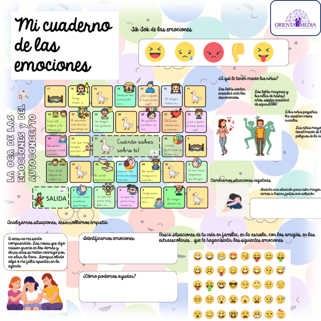 MI CUADERNO DE LAS EMOCIONES - OrientaMedia. Gabinete Psicopedagogico y ...